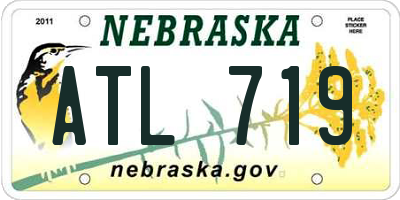 NE license plate ATL719