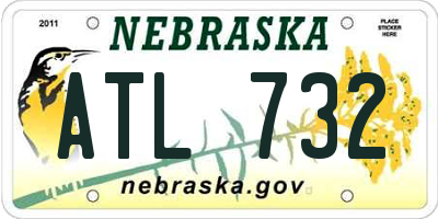 NE license plate ATL732