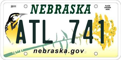 NE license plate ATL741