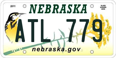 NE license plate ATL779