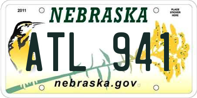 NE license plate ATL941