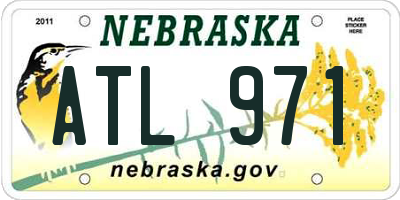 NE license plate ATL971