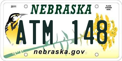 NE license plate ATM148