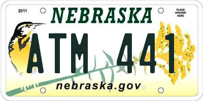 NE license plate ATM441