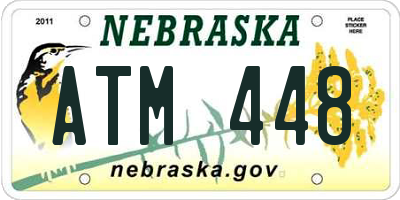 NE license plate ATM448