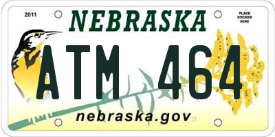 NE license plate ATM464