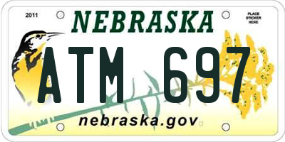 NE license plate ATM697