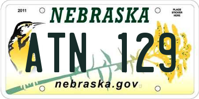 NE license plate ATN129