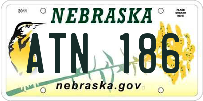 NE license plate ATN186