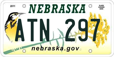 NE license plate ATN297