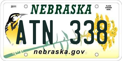 NE license plate ATN338