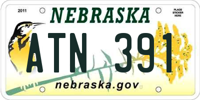 NE license plate ATN391
