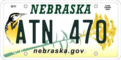 NE license plate ATN470