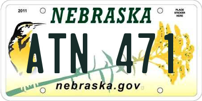 NE license plate ATN471