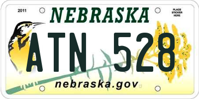 NE license plate ATN528