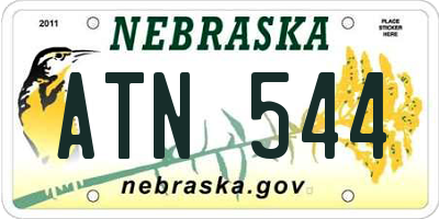 NE license plate ATN544