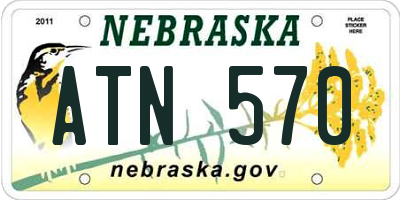 NE license plate ATN570