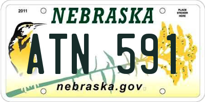 NE license plate ATN591