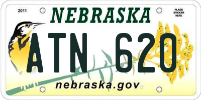 NE license plate ATN620