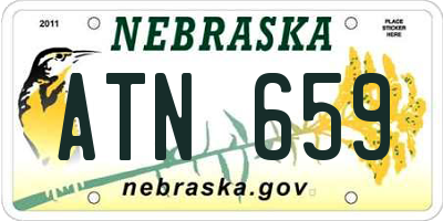 NE license plate ATN659