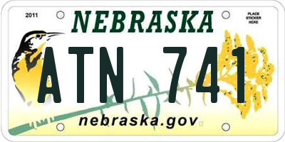 NE license plate ATN741