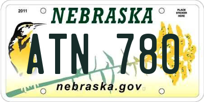 NE license plate ATN780