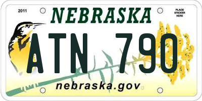 NE license plate ATN790