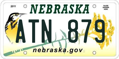 NE license plate ATN879