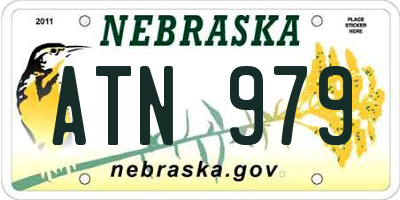 NE license plate ATN979