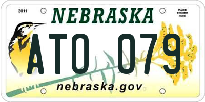 NE license plate ATO079