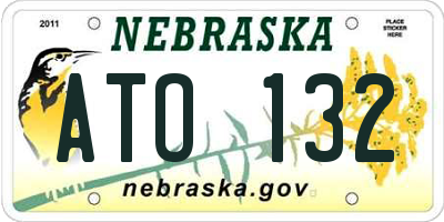 NE license plate ATO132