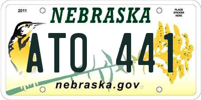 NE license plate ATO441