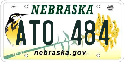 NE license plate ATO484