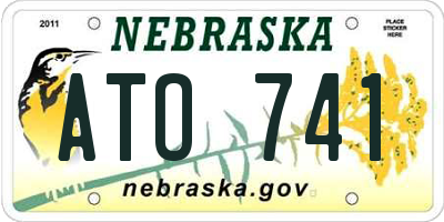 NE license plate ATO741