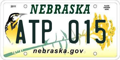 NE license plate ATP015