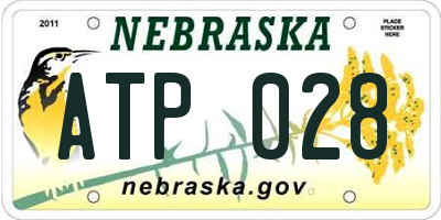 NE license plate ATP028