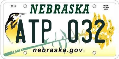NE license plate ATP032
