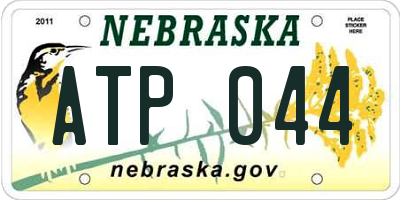 NE license plate ATP044