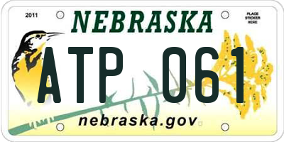 NE license plate ATP061