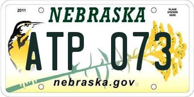 NE license plate ATP073