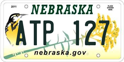 NE license plate ATP127