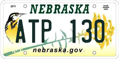 NE license plate ATP130