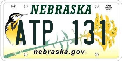 NE license plate ATP131