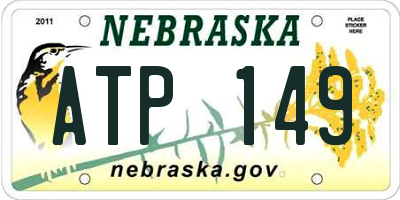NE license plate ATP149