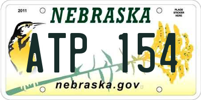 NE license plate ATP154