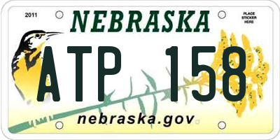 NE license plate ATP158