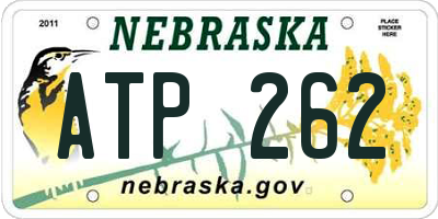 NE license plate ATP262