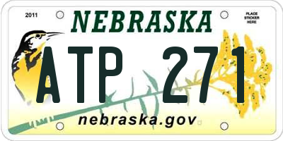 NE license plate ATP271