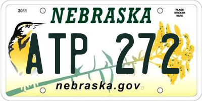 NE license plate ATP272