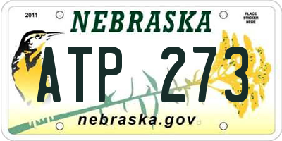 NE license plate ATP273